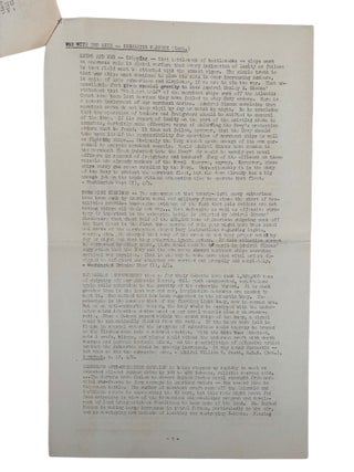 U.S. Navy Pearl Harbor Bulletin Officially Recognizing Black War Hero Dorie Miller, First Black Recipient of the Navy Cross, 1942