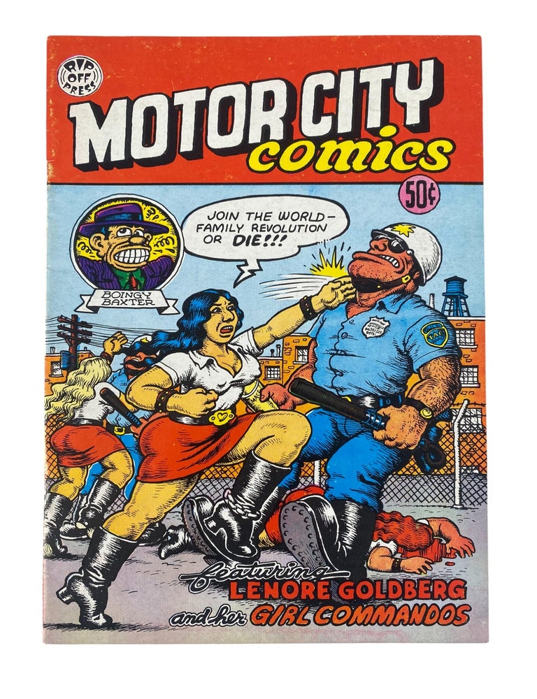 Item #21953 First Appearance of Feminist Revolutionary Lenore Goldberg in Robert Crumb's "Motor City Comics", 1969. Robert Crumb Comics.
