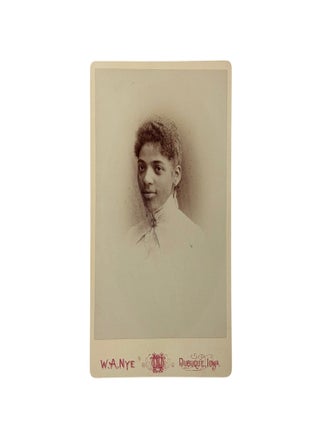 Cabinet Card of an African American Woman, Iowa 1890s. Iowa African American Woman.