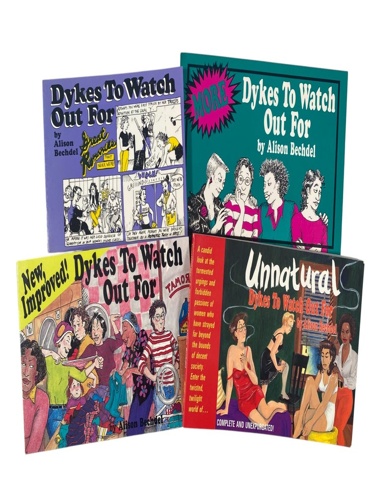 Item #22028 "Dykes to Watch Out For" LGBTQ Comic Collections by Iconic Lesbian Illustrator Alison Bechdel. Alison Bechdel.
