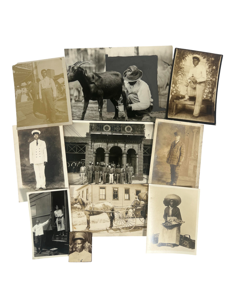 Item #22056 African American Labor History Portraits of Black Workers in Uniform Occupations Photograph Archive 1900s&ndash;1940s. Racial Segregation Labor.
