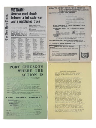Item #22216 Vietnam War Protest Documents Showing Military Dissent, Port Chicago Direct Action,...