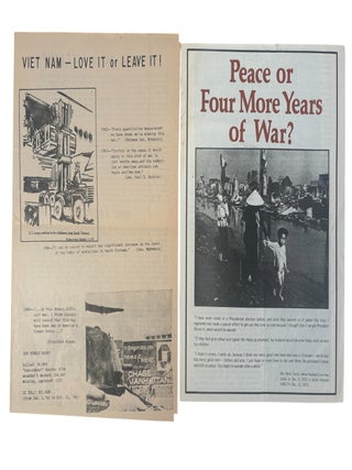 Item #22222 Pair of Anti-Vietnam War Pamphlets "Viet Nam – LOVE IT or LEAVE IT!" and "Peace...