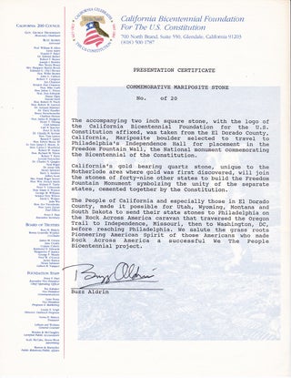 Item #2229 Buzz Aldrin Letter Signed. Buzz ALDRIN
