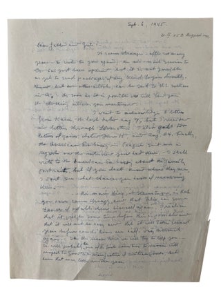 Nobel Prize Winning Scientist Carl Cori's Letters to Family, Nobel Congratulations, and Commentary on the Persecution of Jews in Prague, 1920s-50s