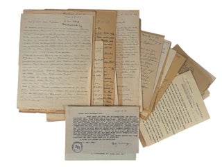 Nobel Prize Winning Scientist Carl Cori's Letters to Family, Nobel Congratulations, and Commentary on the Persecution of Jews in Prague, 1920s-50s