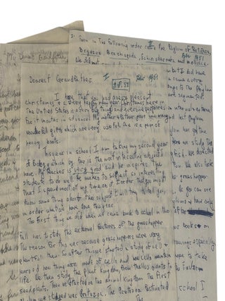 Nobel Prize Winning Scientist Carl Cori's Letters to Family, Nobel Congratulations, and Commentary on the Persecution of Jews in Prague, 1920s-50s