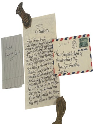 Nobel Prize Winning Scientist Carl Cori's Letters to Family, Nobel Congratulations, and Commentary on the Persecution of Jews in Prague, 1920s-50s
