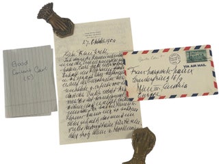 Nobel Prize Winning Scientist Carl Cori's Letters to Family, Nobel Congratulations, and Commentary on the Persecution of Jews in Prague, 1920s-50s