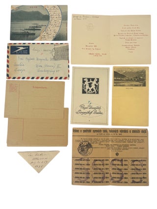 Nobel Prize Winning Scientist Carl Cori's Letters to Family, Nobel Congratulations, and Commentary on the Persecution of Jews in Prague, 1920s-50s