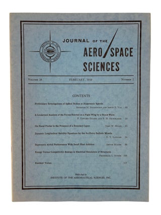 Cold War Space Race Science: Journal of the Aerospace Sciences Research on Rocket Propulsion and Planetary Flight Archive, 1959