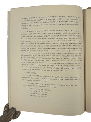 Early Manned Space Cabin Systems (1959): Rare Douglas Aircraft Engineering Report on Human Factors and Life Support in Early Spaceflight