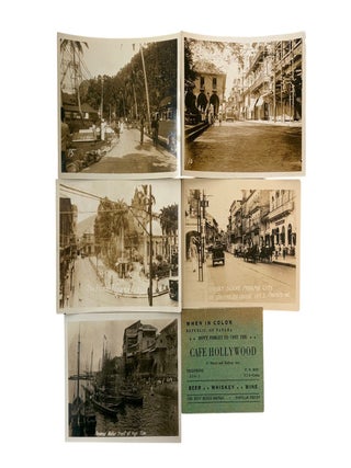 Item #22448 Panama Canal Zone Photography and U.S. Occupation in Panama, 23 original silver...
