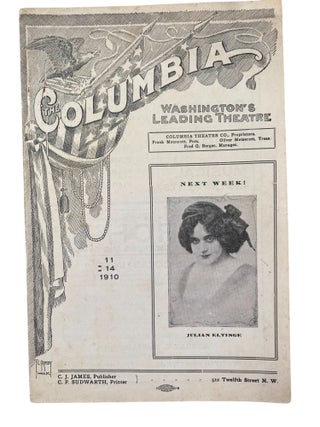 LGBTQ+ Performance History Julian Eltinge Female Impersonation Ephemera from Vaudeville and Broadway 1910 to 1916