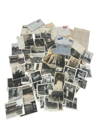 Japanese-American Formerly Interned Issei & Nisei Sameshima Family Photo & Letter. Issei, Nissei Sameshima Family.