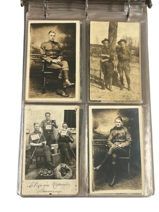 W.W.I. Extensive American Military Archive of 110+ Real Photo and Illustrated Postcards, Many. World War I. Archive.