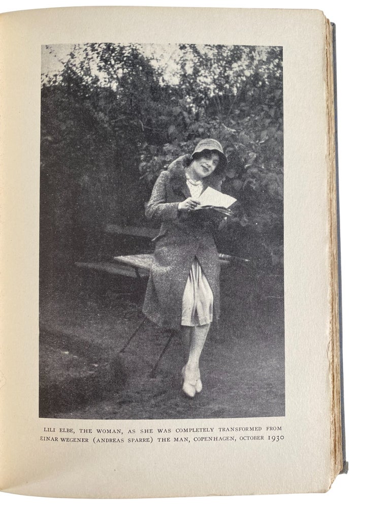 Item #22622 Trans Pioneer Lili Elbe "The Danish Girl" Autobiography "Man into Woman: An Authentic Record of a Change of Sex", Scarce First American Edition, 1933. Lili Elbe, Transgender History.