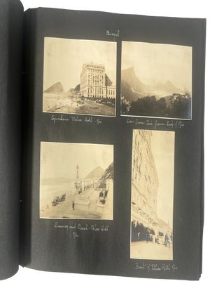 1920s Central and South America SS Resolute Voyage Photo Album, with Captioned Photographs of Panama, Colombia, Peru, Chile, Uruguay and Argentina