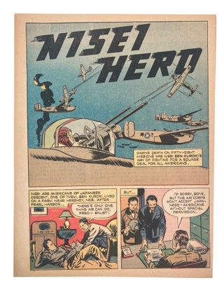 "Nisei Hero", Comic Celebrating Japanese American War Hero Ben Kuroki in 1946. Nisei Hero.