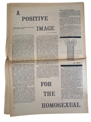 Post-Stonewall Gay Liberation Front Activism Documented in First Issue of Come Out!