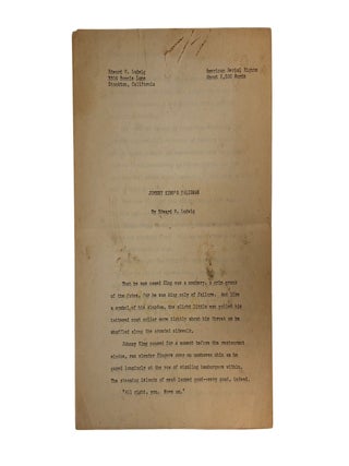 Postwar American Science Fiction Manuscript and Fandom Culture in Edward W. Ludwig&rsquo;s Johnny King&rsquo;s Talisman