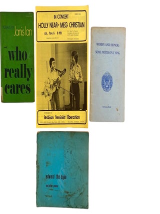 Lesbian Feminist Poetry, Writing, and Organizing Archive Including Judy Grahn, Adrienne Rich, Judy Grahn, Adrienne Rich, Janis.