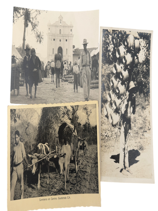 Guatemala Indigenous Photo Archive of 39 photographs Documenting Market Scenes,Trade, and Daily Life Alongside Ancient Mayan Ruins, 1938