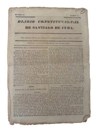 Item #23149 Spanish Colonial Cuba and Spanish Constitutional Governance Under the Regency of...