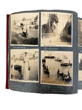 Caribbean Travel Photo Album Recording Colonial Port Cities and Canal Zone Circulation from Jamaica to Panama, 1910s-20s