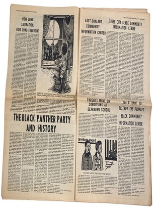 Black Power and State Violence Covered in The Black Panther Newspaper, 1970 Issue on U.S. Imperialism, Black Politicians, and Black Panther Persecution
