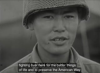 Frank Capra WWII Newsreel Highlighting Japanese American 442nd and 100th Infantry Battalion Army Navy Service, 16mm Film Roll, 1945