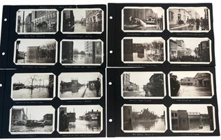 Item #23212 Urban Disaster Hartford Downtown Flood Archive of 32 Photographs from the Great New...