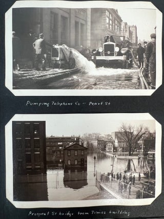 Urban Disaster Hartford Downtown Flood Archive of 32 Photographs from the Great New England Flood, March 1936