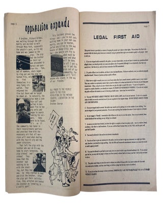 Black Panther Party Southern California Chapter Newsletter "People's News Service" Reporting on Local Organizing, Police Violence, and LA Freeway Displacement