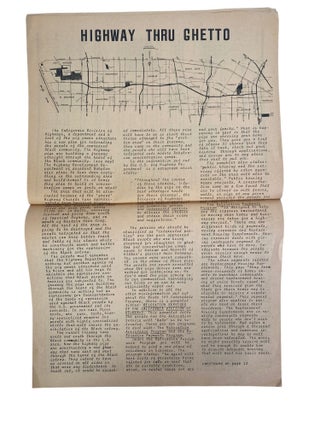 Black Panther Party Southern California Chapter Newsletter "People's News Service" Reporting on Local Organizing, Police Violence, and LA Freeway Displacement
