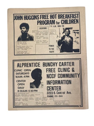 Black Panther Party Southern California Chapter Newsletter "People's News Service" Reporting on Local Organizing, Police Violence, and LA Freeway Displacement