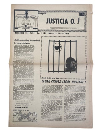 Chicano Activism La Raza Newspaper "Justicia O..!" Archive, Covering Oscar Zeta Acosta, UFW Activism, and the Killing of Rub&eacute;n Salazar