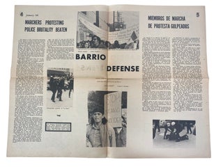 Chicano Activism La Raza Newspaper "Justicia O..!" Archive, Covering Oscar Zeta Acosta, UFW Activism, and the Killing of Rubén Salazar