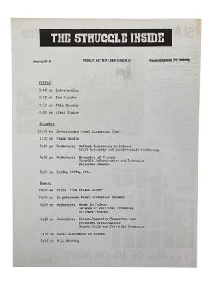 Berkeley Prison Reform Activist Broadside "Slave, who is it that shall free you?" Prison Organizing in the Wake of the Attica Uprising, 1972