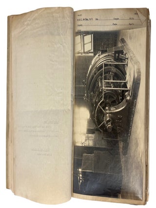 The Livingston Boiler Explosion: F.G. Daniell's Investigation Notebooks, Including 66 mounted original silver gelatin photographs alongside typed record sheets, graph-paper technical leaves, manuscript notes, and hand-drawn diagrams. 1913&ndash;1915