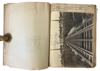 The Livingston Boiler Explosion: F.G. Daniell's Investigation Notebooks, Including 66 mounted original silver gelatin photographs alongside typed record sheets, graph-paper technical leaves, manuscript notes, and hand-drawn diagrams. 1913–1915