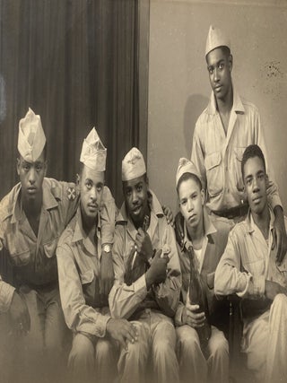 WWII African American Army Pvt. William Roebuck Exceptionally Well Identified Photo Album of 96 Photographs with Captions in Japan, 1944