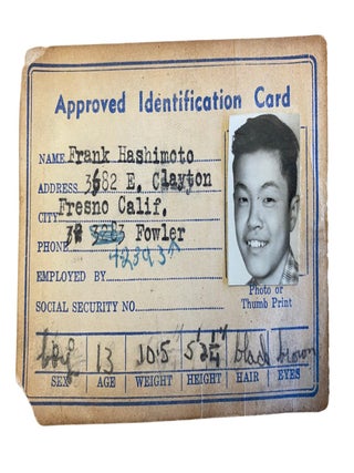 Nisei Childhood in Fresno, CA Extensive Photo Archive 53 photographs,Belonging to Frank Jiro Hashimoto, Japanese American Internee and U.S. Army Veteran, ca. 1950s