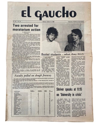 UCSB Student Activist Newspaper "El Gaucho" Archive Covering Anti-Vietnam Protests, Black Studies, and Angela Davis, 1969