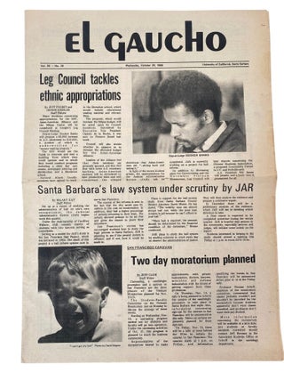 UCSB Student Activist Newspaper "El Gaucho" Archive Covering Anti-Vietnam Protests, Black Studies, and Angela Davis, 1969
