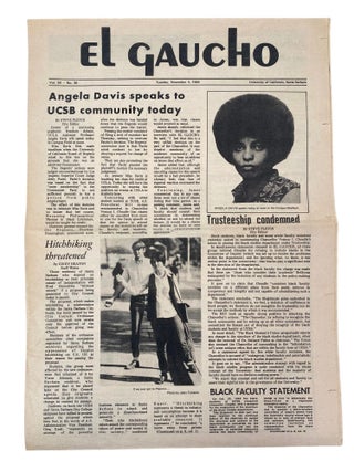 UCSB Student Activist Newspaper "El Gaucho" Archive Covering Anti-Vietnam Protests, Black Studies, and Angela Davis, 1969