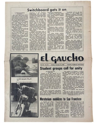 UCSB Student Activist Newspaper "El Gaucho" Archive Covering Leftist Activism, Anti-Vietnam Protests, and the Bill Allen Controversy, 1969
