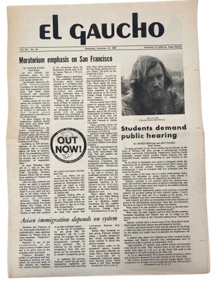 UCSB Student Activist Newspaper "El Gaucho" Archive Covering Leftist Activism, Anti-Vietnam Protests, and the Bill Allen Controversy, 1969