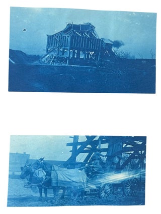 Howden Dam Construction and Early Engineering, Archive of 41 photographs Including Cyanotypes c. 1905-1908