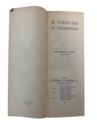 Building the Fingerprint State: American and British Forensic Policing Manuals, 1934 to 1942 1930s-40s